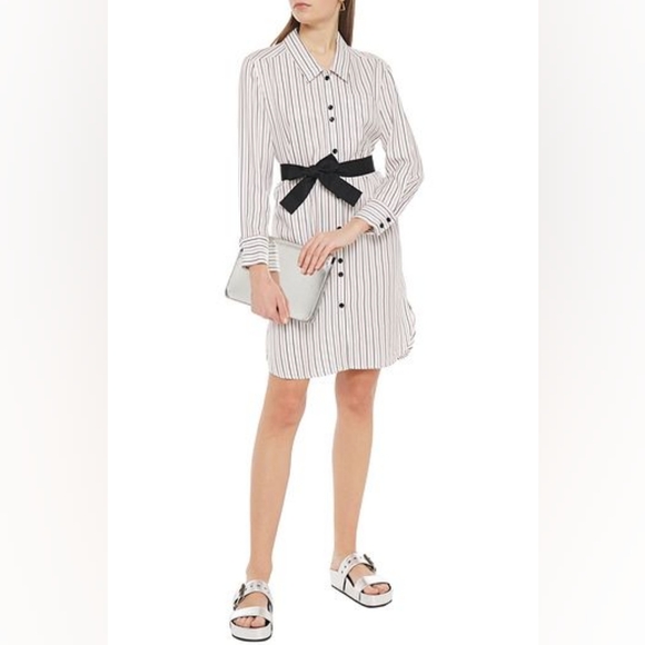 ❤️MAJE STRIPED SHIRT DRESS - Picture 1 of 12